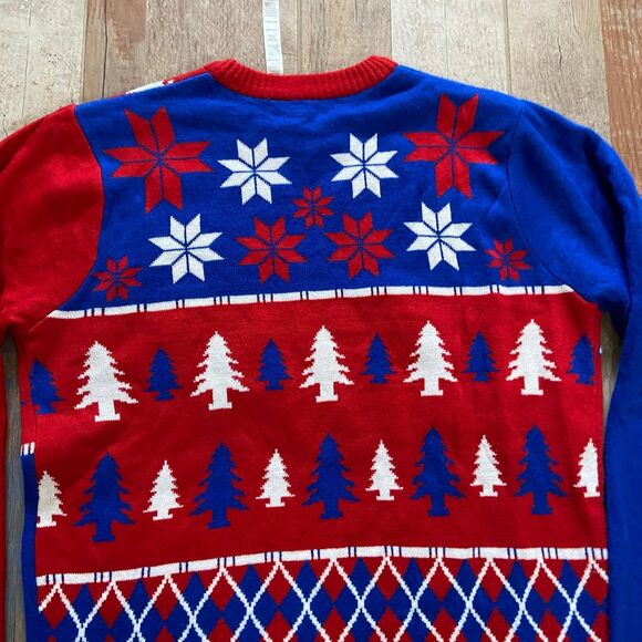 Forever Collectibles Nba La Clippers Ugly Christmas Sweater Crewneck Medium M - Picture 8 of 8